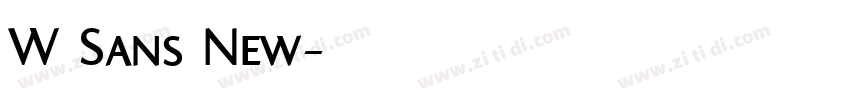W Sans New字体转换 W Sans New字体转换